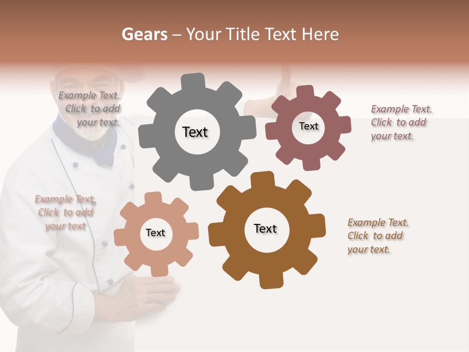 Kitchen Work Man PowerPoint Template