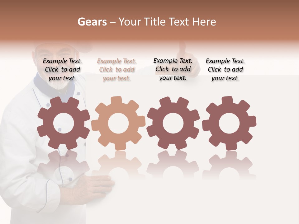 Kitchen Work Man PowerPoint Template