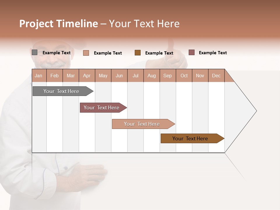 Kitchen Work Man PowerPoint Template