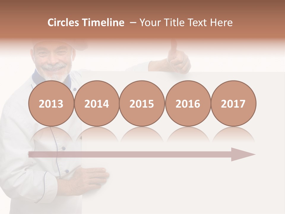 Kitchen Work Man PowerPoint Template