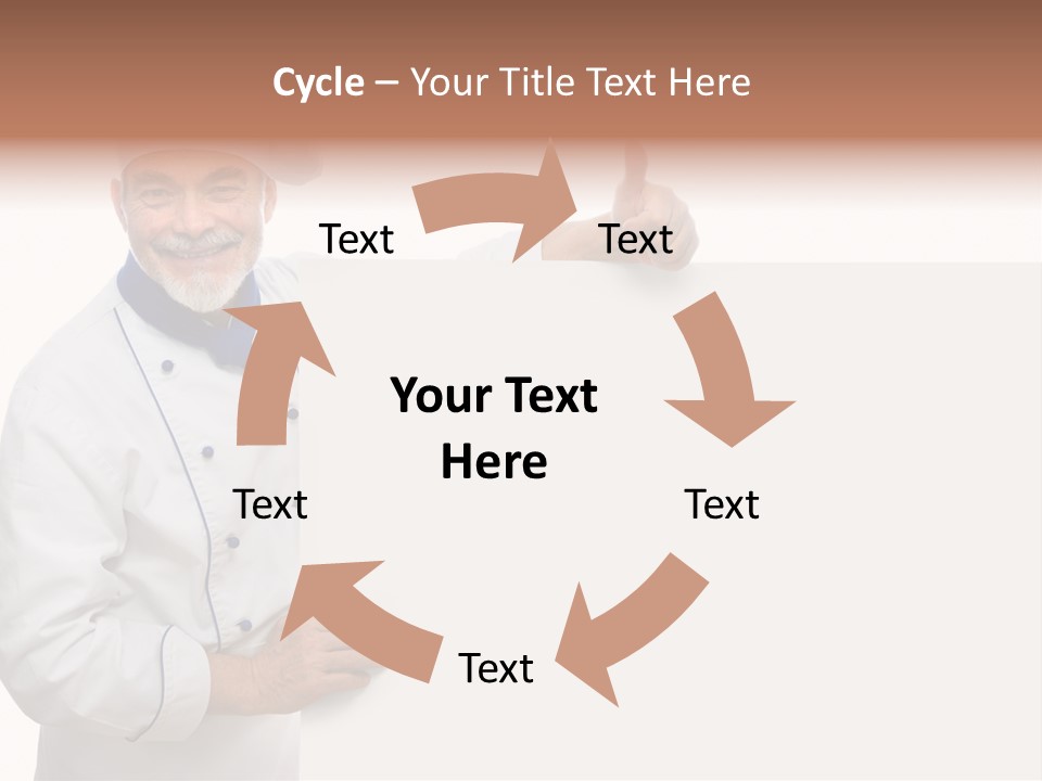 Kitchen Work Man PowerPoint Template