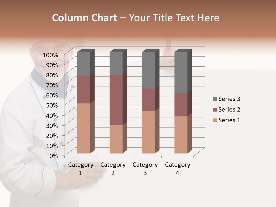 Kitchen Work Man PowerPoint Template