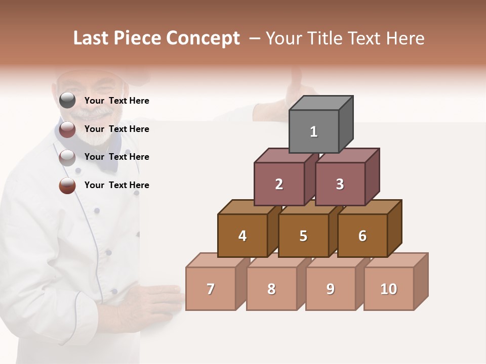 Kitchen Work Man PowerPoint Template