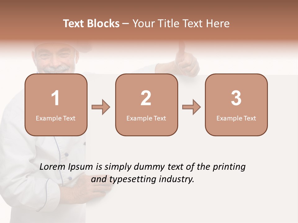 Kitchen Work Man PowerPoint Template