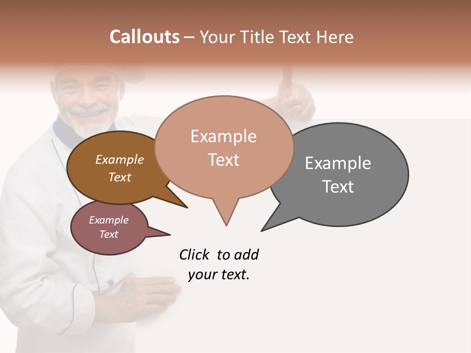 Kitchen Work Man PowerPoint Template