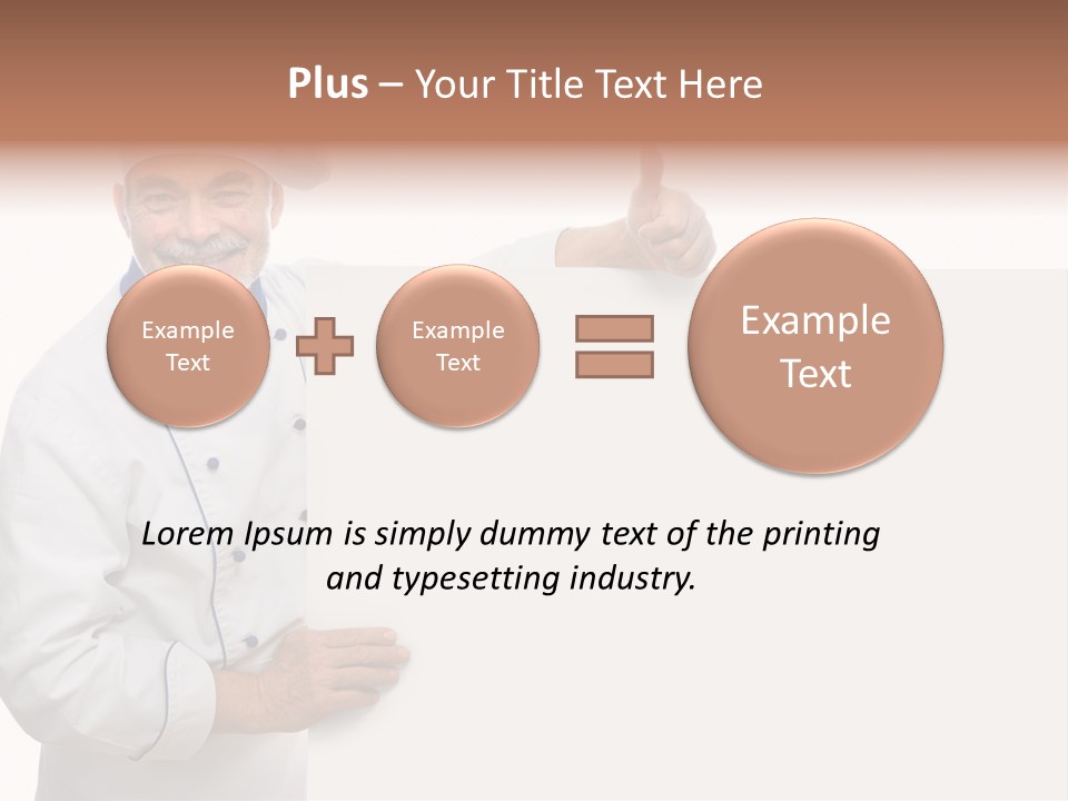 Kitchen Work Man PowerPoint Template