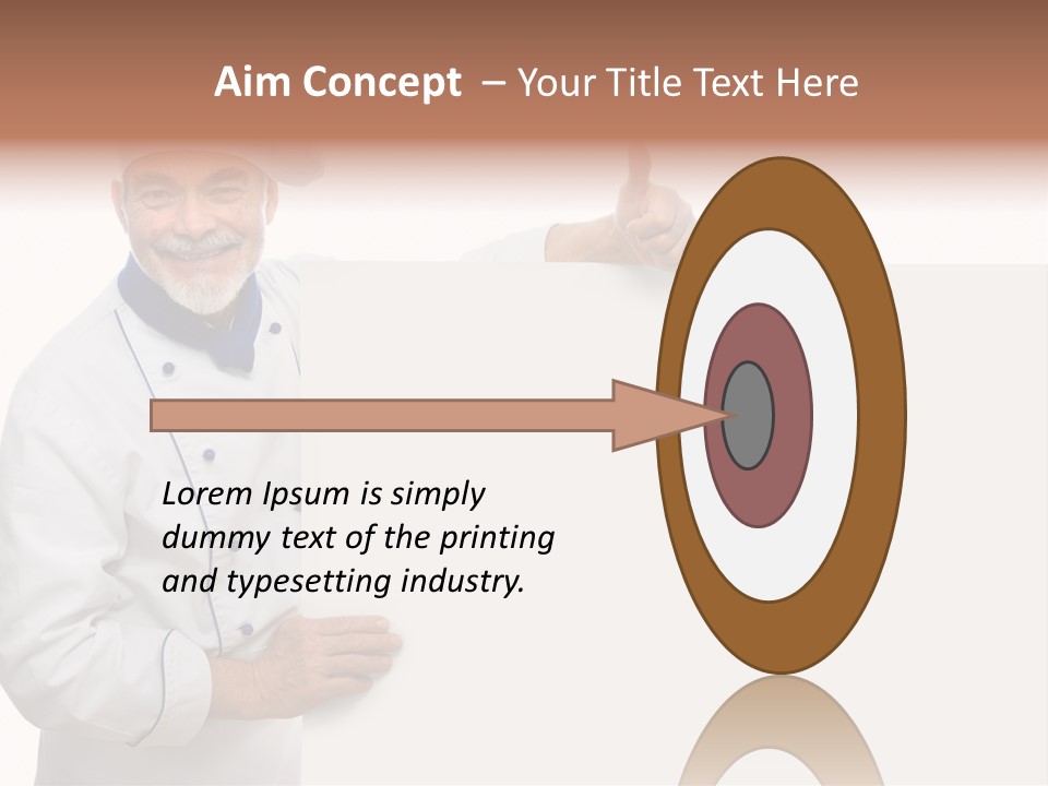 Kitchen Work Man PowerPoint Template