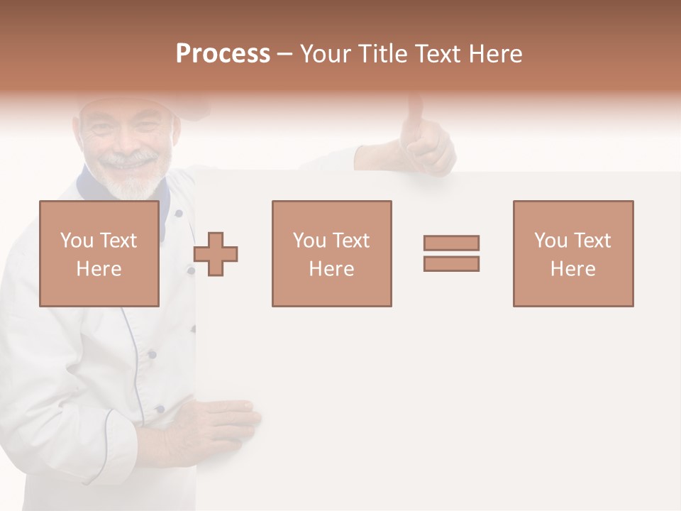 Kitchen Work Man PowerPoint Template