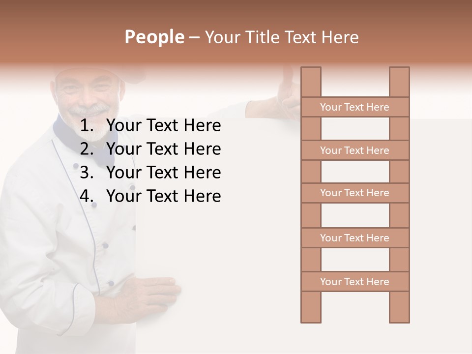 Kitchen Work Man PowerPoint Template