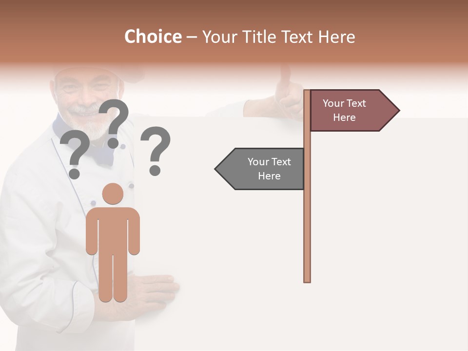 Kitchen Work Man PowerPoint Template