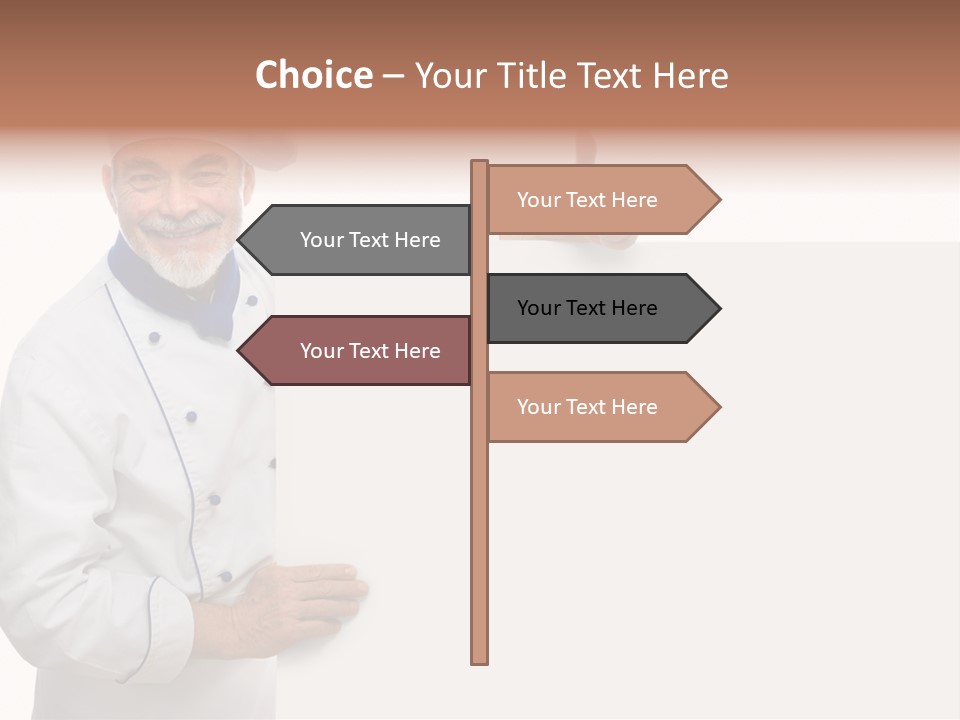 Kitchen Work Man PowerPoint Template