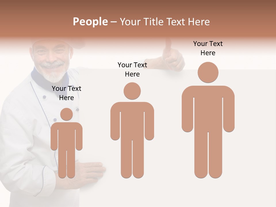 Kitchen Work Man PowerPoint Template