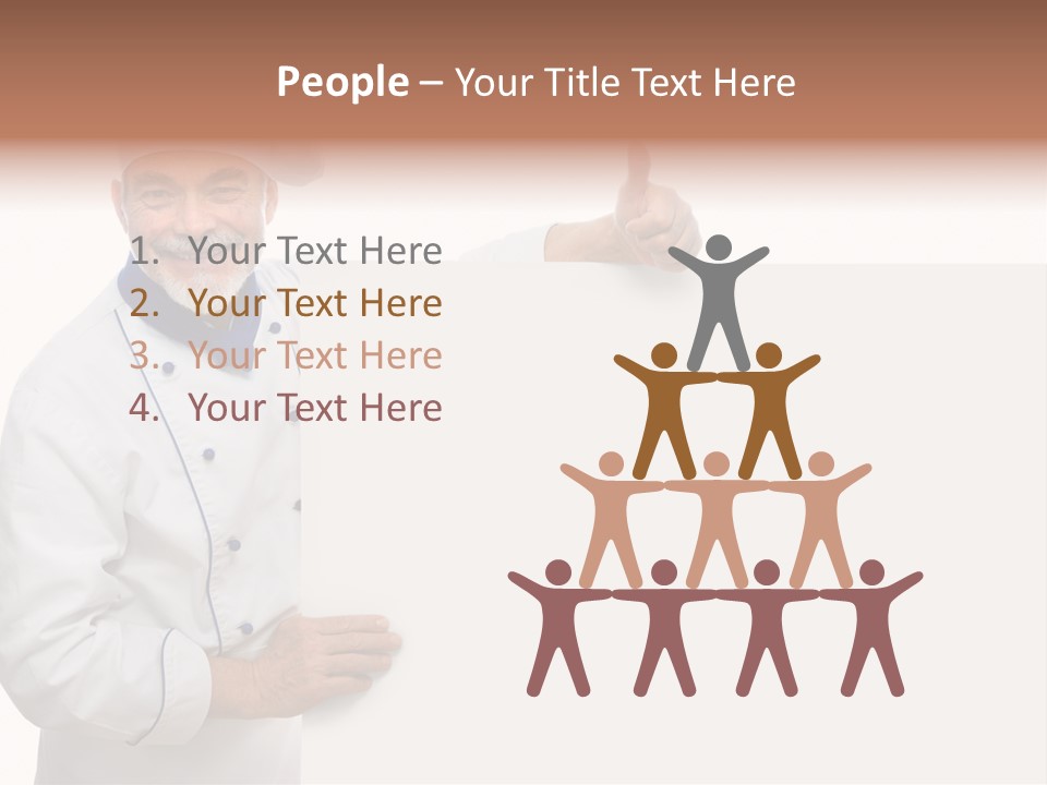 Kitchen Work Man PowerPoint Template