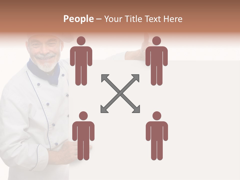 Kitchen Work Man PowerPoint Template