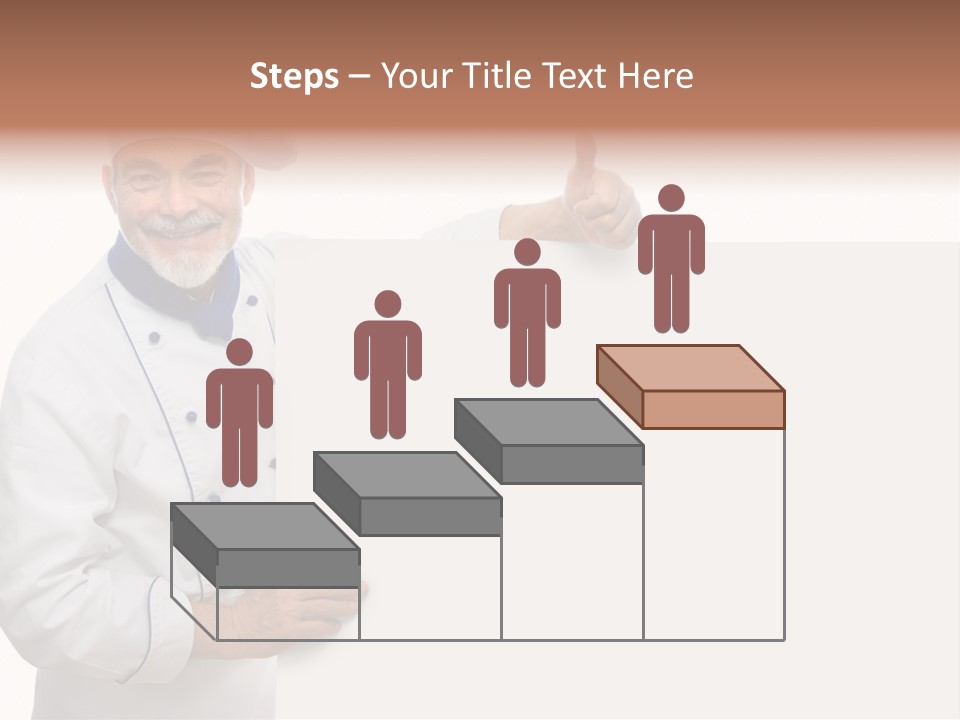 Kitchen Work Man PowerPoint Template