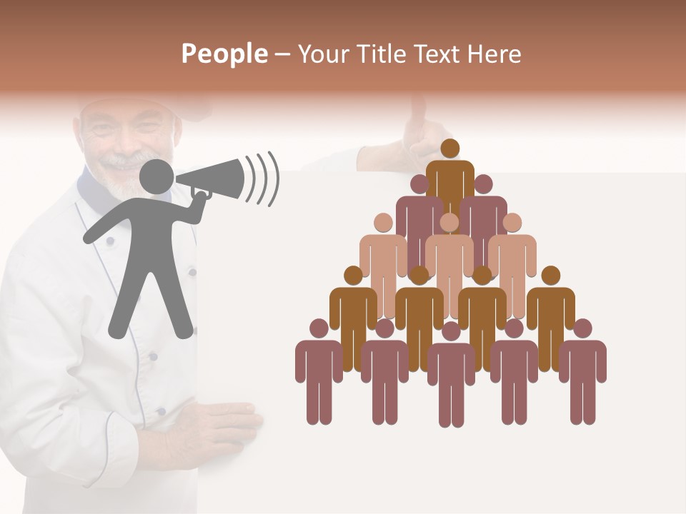 Kitchen Work Man PowerPoint Template