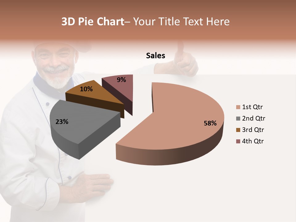 Kitchen Work Man PowerPoint Template