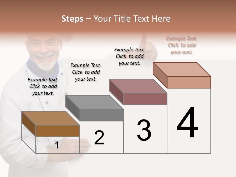 Kitchen Work Man PowerPoint Template