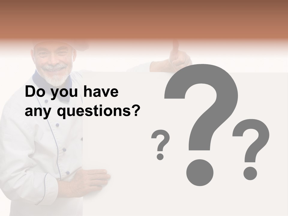 Kitchen Work Man PowerPoint Template