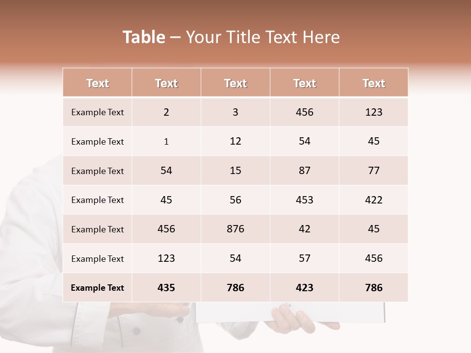 Job Food Thumb Up PowerPoint Template