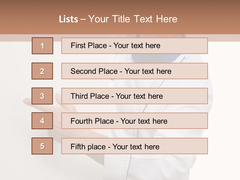 Portrait Placard Cook PowerPoint Template
