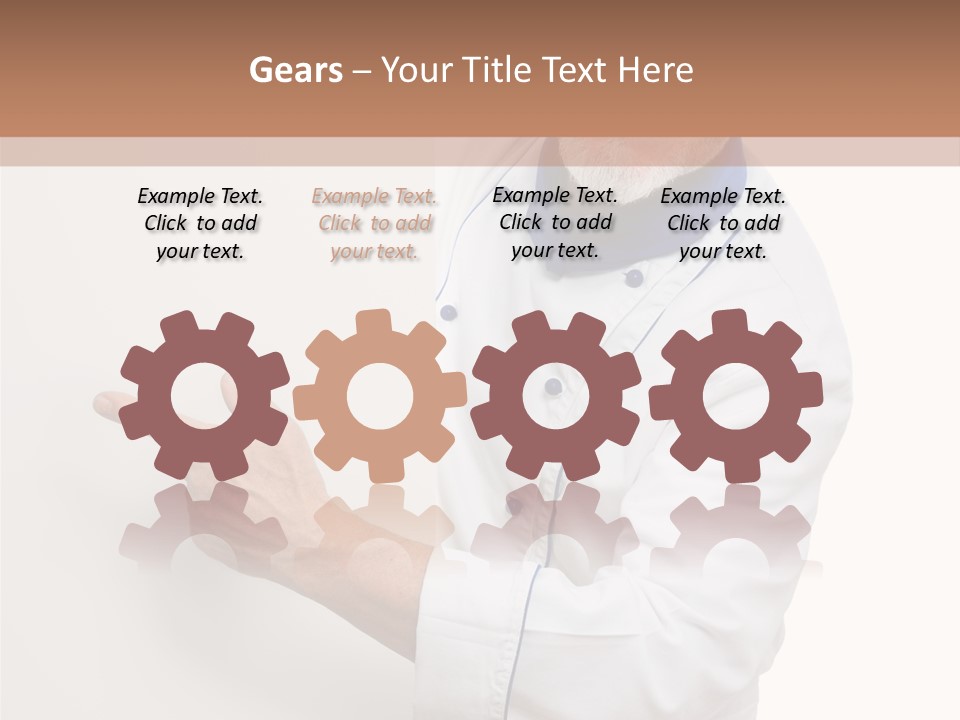 Portrait Placard Cook PowerPoint Template