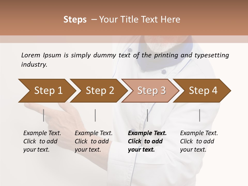 Portrait Placard Cook PowerPoint Template