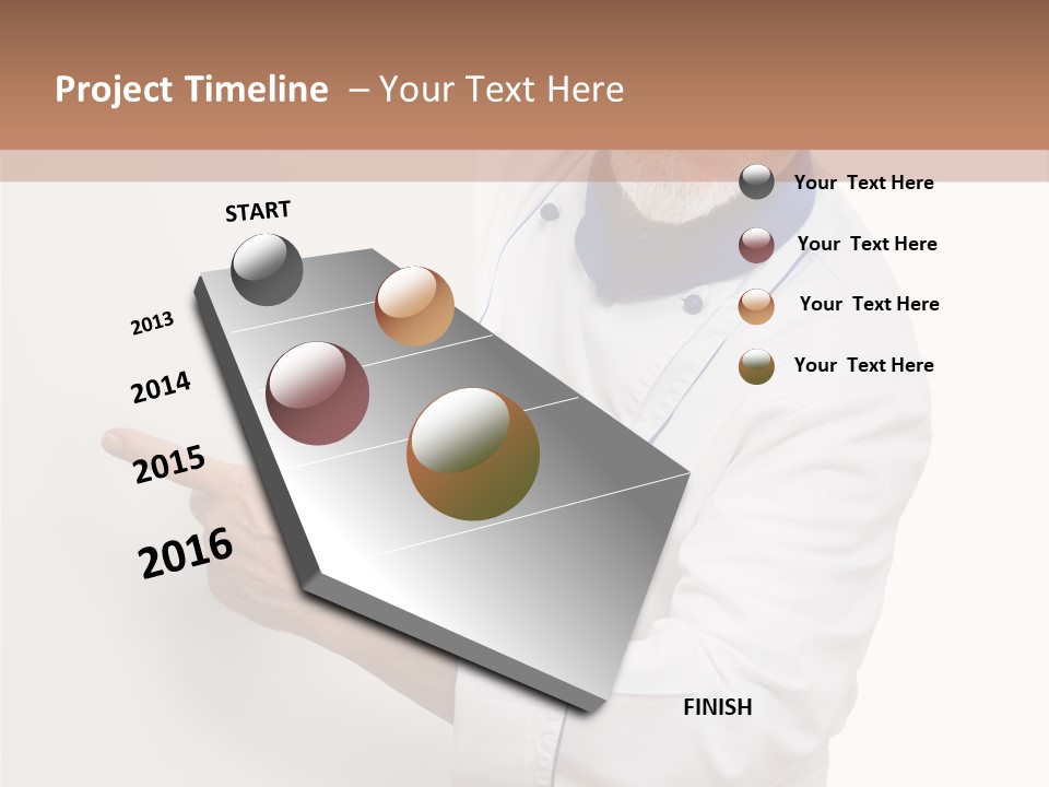 Portrait Placard Cook PowerPoint Template