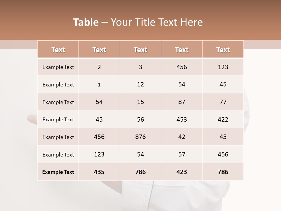 Portrait Placard Cook PowerPoint Template