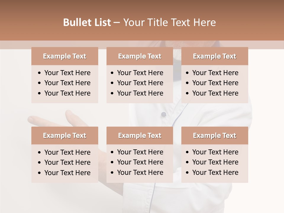 Portrait Placard Cook PowerPoint Template