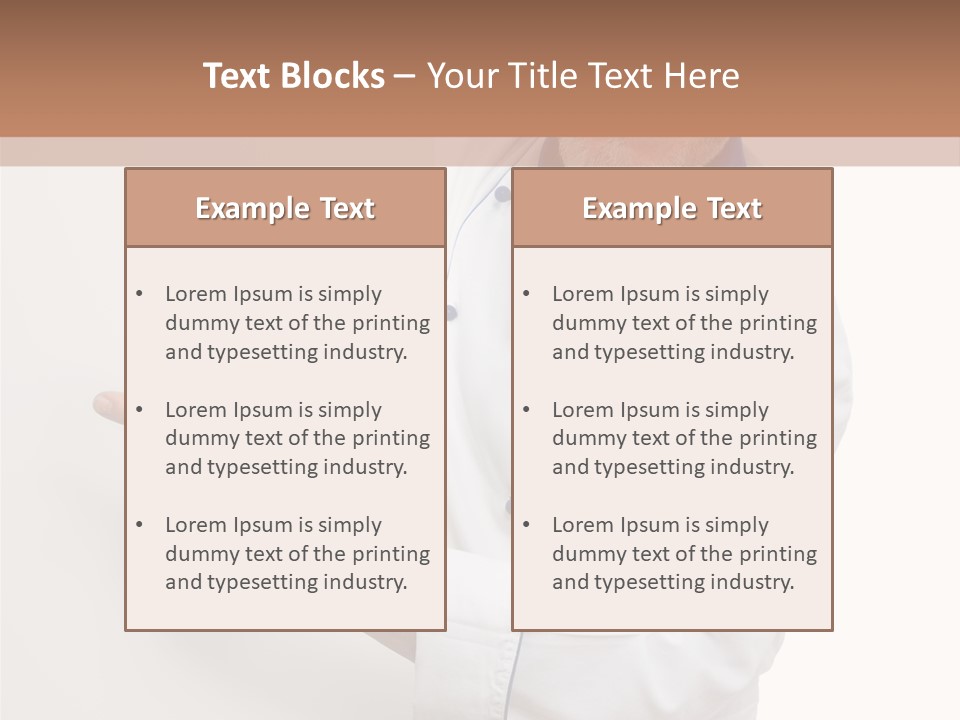 Portrait Placard Cook PowerPoint Template