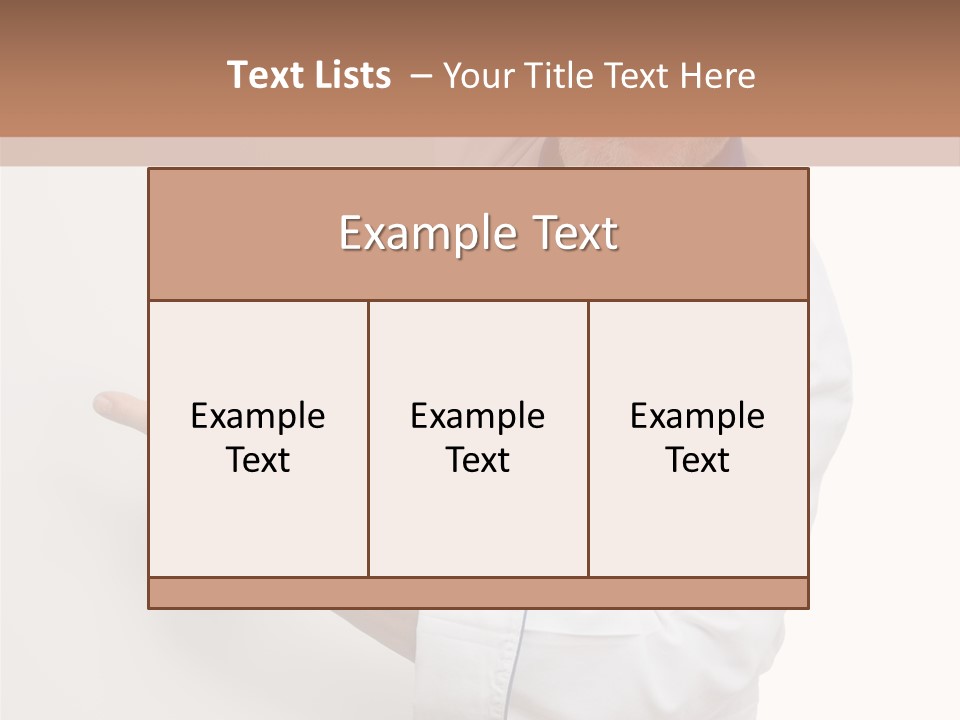 Portrait Placard Cook PowerPoint Template