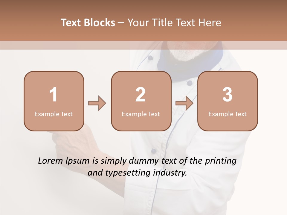 Portrait Placard Cook PowerPoint Template