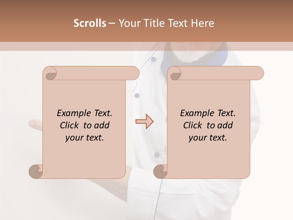 Portrait Placard Cook PowerPoint Template