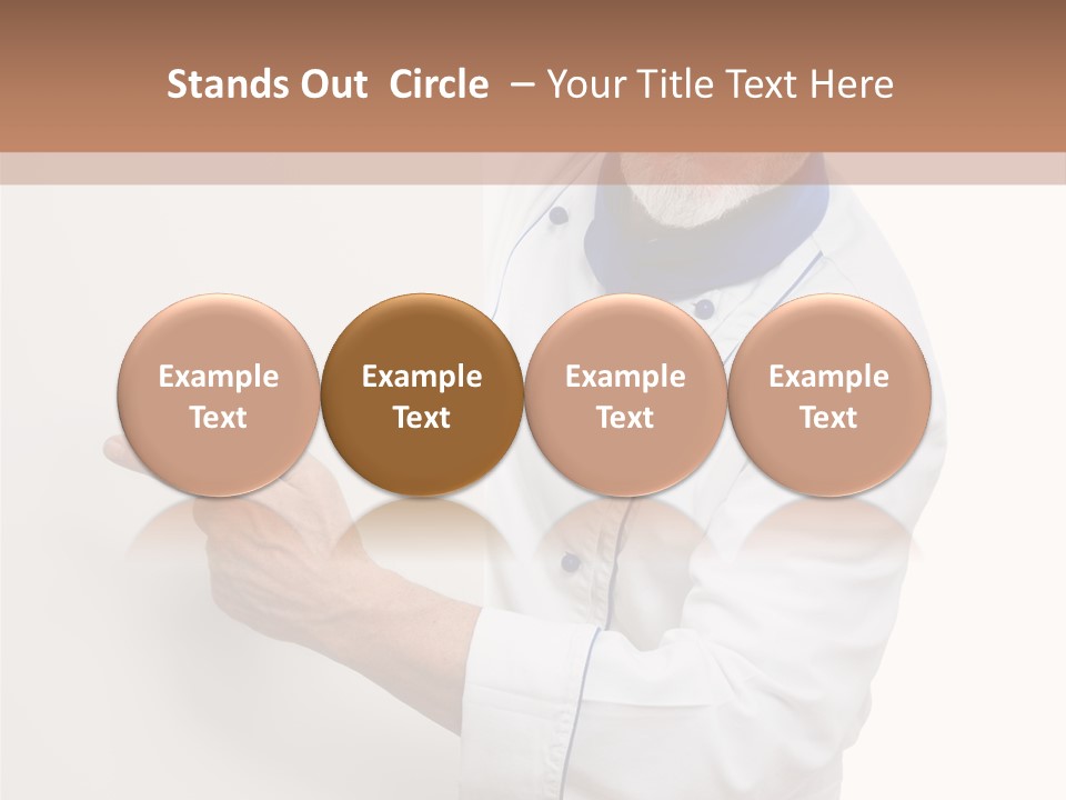 Portrait Placard Cook PowerPoint Template