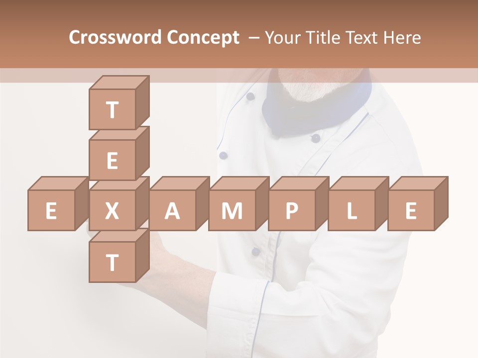 Portrait Placard Cook PowerPoint Template