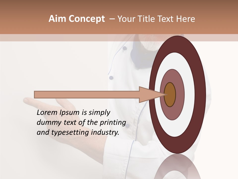 Portrait Placard Cook PowerPoint Template