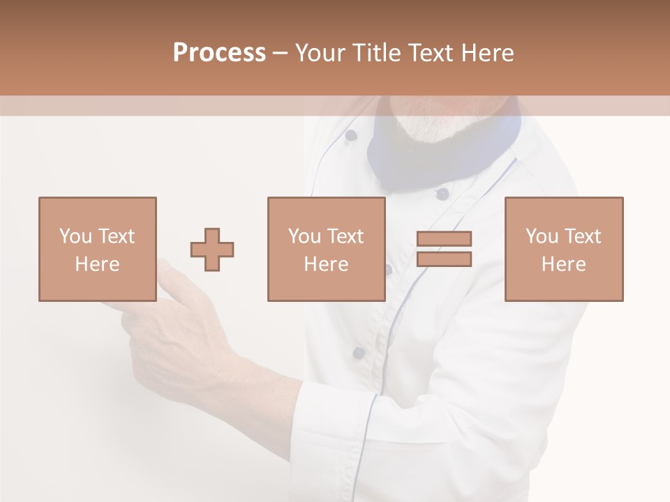 Portrait Placard Cook PowerPoint Template