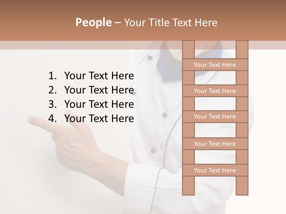 Portrait Placard Cook PowerPoint Template