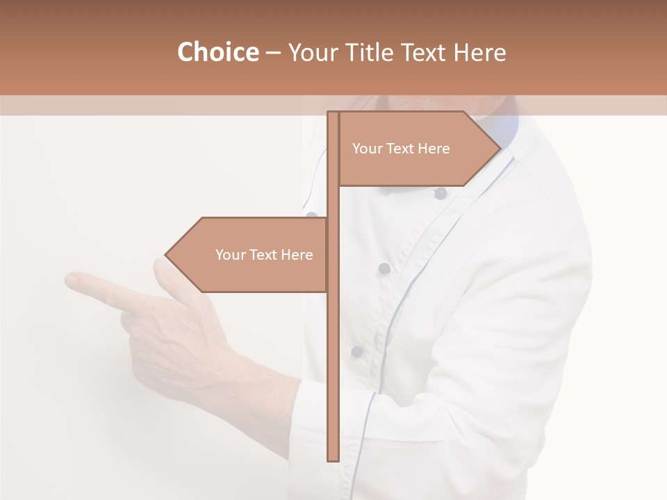 Portrait Placard Cook PowerPoint Template