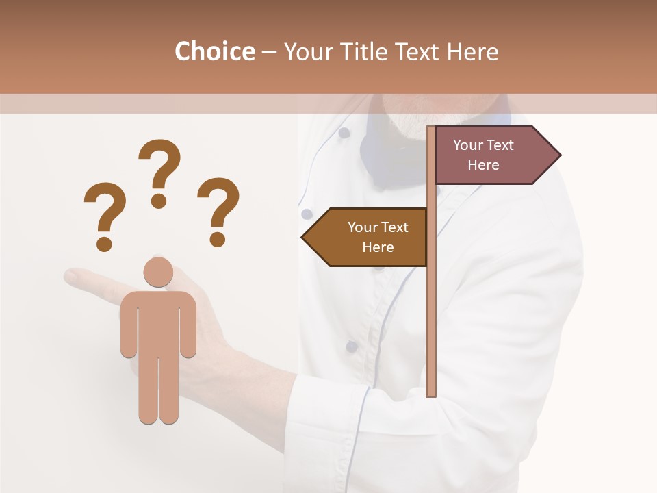 Portrait Placard Cook PowerPoint Template