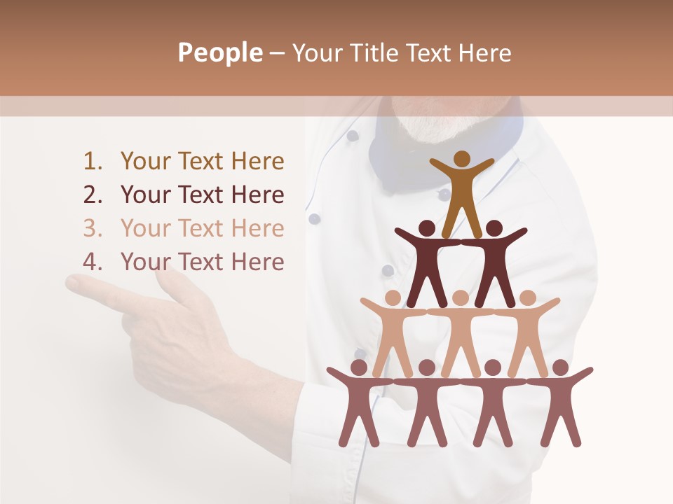 Portrait Placard Cook PowerPoint Template