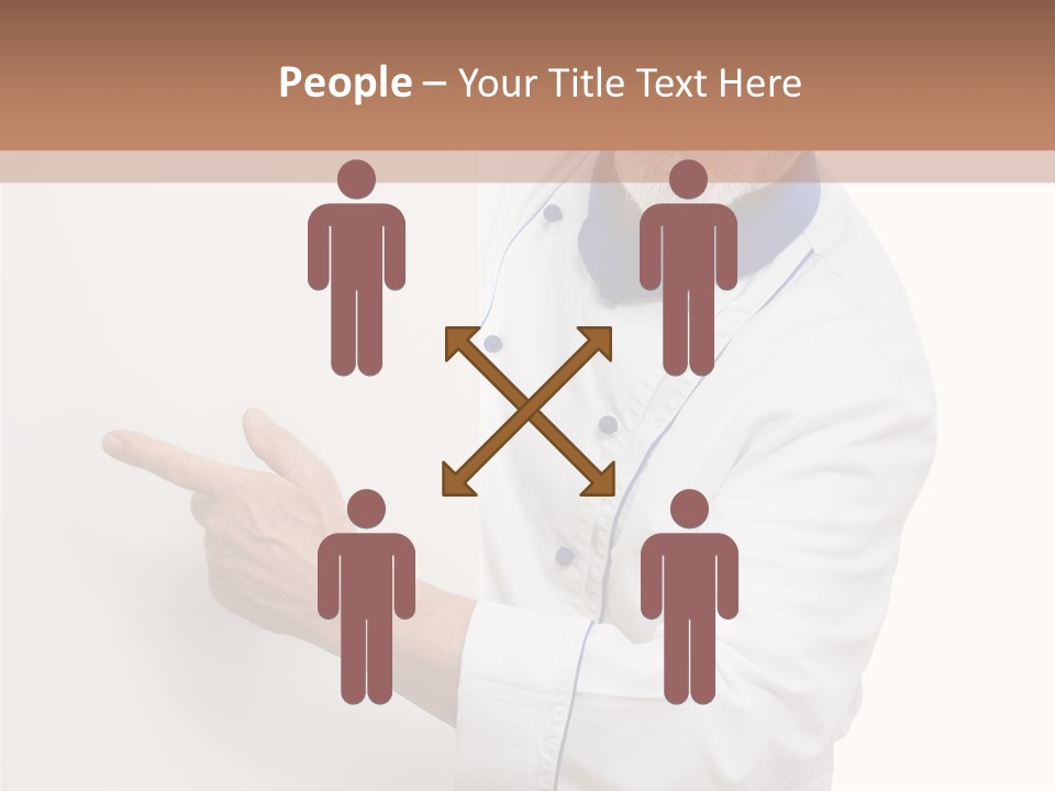 Portrait Placard Cook PowerPoint Template