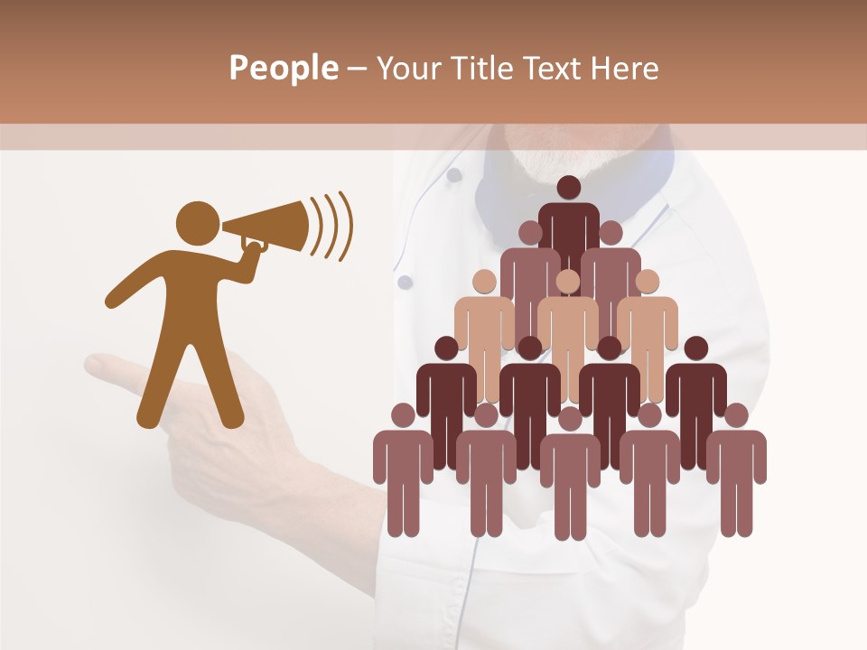 Portrait Placard Cook PowerPoint Template