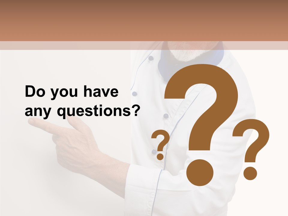 Portrait Placard Cook PowerPoint Template