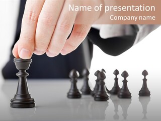 Corporate Challenge Hand PowerPoint Template