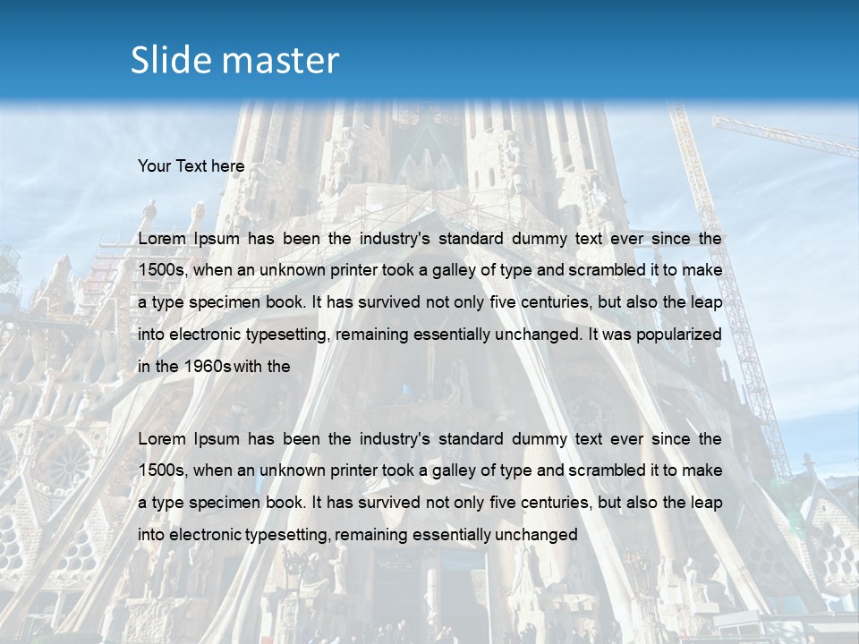 Town Monument Landmark PowerPoint Template