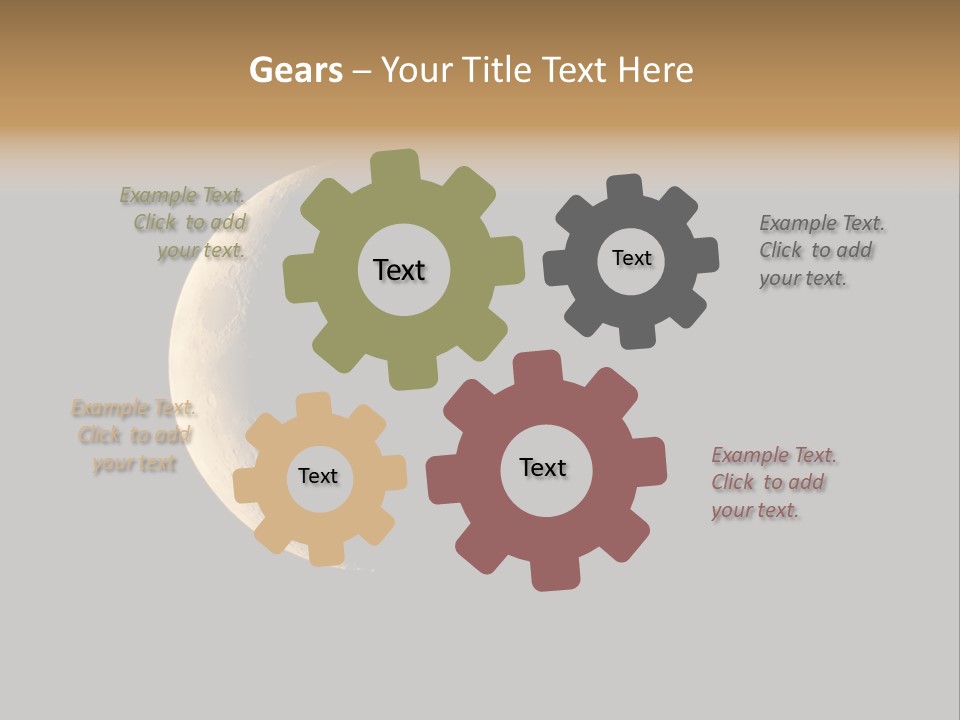 Cyan Nature Gloomy PowerPoint Template