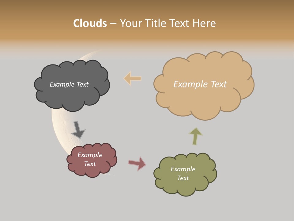Cyan Nature Gloomy PowerPoint Template