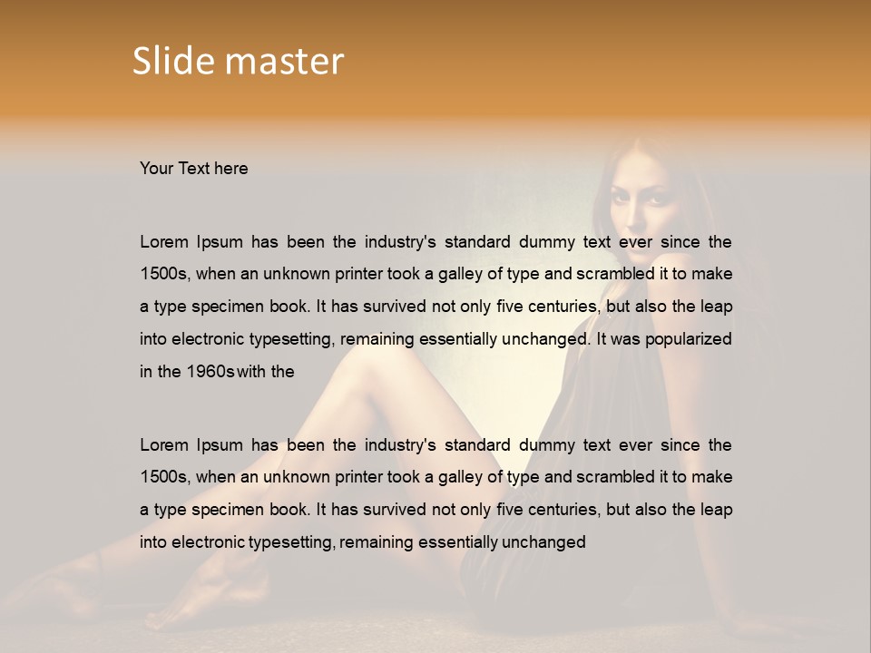 Beauty Legs Full Body Shot PowerPoint Template